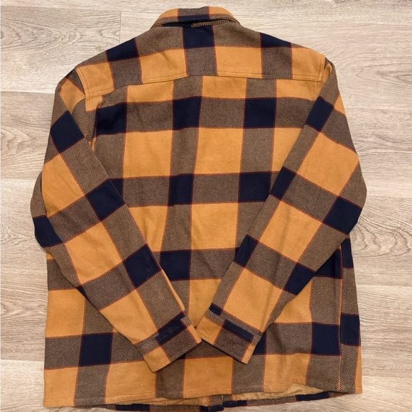 Men’s Mutual Weave Brown and Black Plaid Button-Up Shirt - Picture 3 of 3